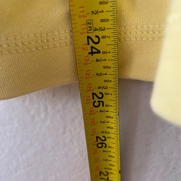 Quacker Factory Yellow Rhinestone Cotton T Shirt Women’s Size XL Short Sleeves - Picture 6 of 8